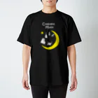 Luna_CrecienteのCrescent Moon🌙2024  BigMoon black Regular Fit T-Shirt