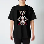 bandit_qのサイバークリーチャー「ゲイシャガール」 スタンダードTシャツ