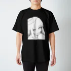 きう屋さんのずれてるちゃん2024ver.blk Regular Fit T-Shirt