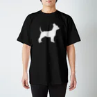 MonoChromeの003 チワワ -White- Regular Fit T-Shirt