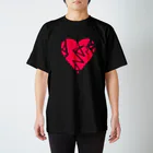 日本史のプリントの裏。のハート 失恋 心臓 Regular Fit T-Shirt