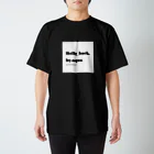 Holly_hock. by.aquaのHolly_hock. by.aquaロゴTシャツ  ブラック Regular Fit T-Shirt