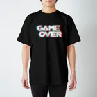 七菜商店のゲームオーバー赤×青 スタンダードTシャツ