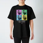 “すずめのおみせ” SUZURI店のスズメのおチリ（ポップアート風） Regular Fit T-Shirt