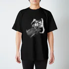 汀屋の魚文字・鯛（たい）・濃色 スタンダードTシャツ