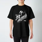 汀屋の魚文字・平政（ひらまさ）・濃色 スタンダードTシャツ