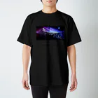 くじら観覧車の彼方の山を見つめて スタンダードTシャツ