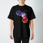 ✡✡✡phenanthrene(フェナントレン)SUZURI SHOP✡✡✡の宇宙ダリア スタンダードTシャツ