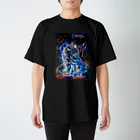 Michi Inabaの青炎龍Blue fire dragon スタンダードTシャツ