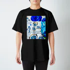 お台場ローズベイデザインのブルーミラクルローズ スタンダードTシャツ