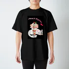 Ａｔｅｌｉｅｒ　Ｈｅｕｒｅｕｘの白猫とピーチパフェ スタンダードTシャツ