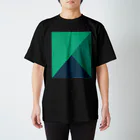 ペパボテックショップのComposition in Green, Green, and Green (Dark Mode) Regular Fit T-Shirt