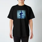 AzulFabの電柱(青) Regular Fit T-Shirt
