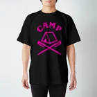 CAMPUNKのCAMP(ピンク) Regular Fit T-Shirt