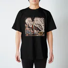 theoryセオリーの浮世絵骸骨ドクロくん Regular Fit T-Shirt