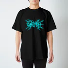 HachijuhachiのGENOCIDE メタルロゴ　ブルー Regular Fit T-Shirt