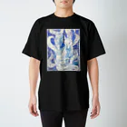 Lost'knotのBlue nine-tailed fox Regular Fit T-Shirt
