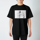 恐竜さんと仲間たちのショートケーキT ブラック Regular Fit T-Shirt