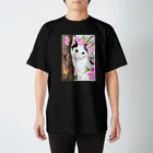 Ａｔｅｌｉｅｒ　Ｈｅｕｒｅｕｘの桜と猫 Regular Fit T-Shirt