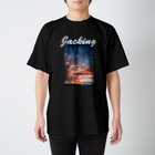 HOUSE DANCE MANIAのJACKING AND STEPS Sunset Photo Regular Fit T-Shirt