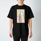 ヒゲ眉毛のはたうさぎ スタンダードTシャツ