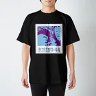 RISING-44のRISING-44 black Regular Fit T-Shirt