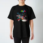 知らないおぢさんのミスター支離滅裂の午後ティー(黒系) スタンダードTシャツ