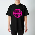 葉隠式-HAGAKURE Style-の葉隠式　ピンクロゴ スタンダードTシャツ