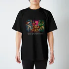 おとぼけビ～バ～のアマビエビ～バ～Tシャツ(白ロゴ) スタンダードTシャツ