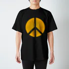 AURA_HYSTERICAのPeace_Symbol Regular Fit T-Shirt