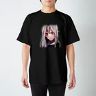 ねこです(依頼ストップ(？))の白髪少女 Regular Fit T-Shirt