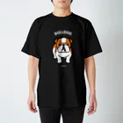 Yurie Kato ┃ パグのランランのBULLDOG(レッド)  │For dark colors スタンダードTシャツ