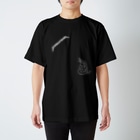 米八そばグッズショップの【米八そば】HEAVY METAL SOBA【黒】 Regular Fit T-Shirt