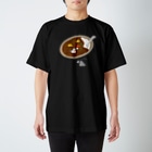 さかたようこ / サメ画家のカレーの中と外で視線を交わすサメ Regular Fit T-Shirt