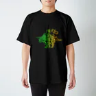 お金をくださいの恐竜おもちゃくん透過 Regular Fit T-Shirt