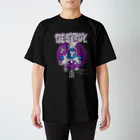 KOAKKUMAandAKKUMAのDESTROY purple Regular Fit T-Shirt