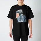 萩岩睦美のグッズショップのハシビロコウ　カラー　濃色Ｔ　フロントプリント Regular Fit T-Shirt