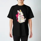 しず華＊(カラー･リボンボン)のぬいぐるみぎゅっ スタンダードTシャツ