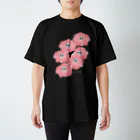 さかたようこ / サメ画家の花とサメ Regular Fit T-Shirt