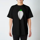 アソビドットライフの【Full Colored】大根 DK-T1 / A Radish スタンダードTシャツ