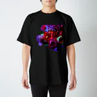 花のある生活のダークローズの花束 スタンダードTシャツ