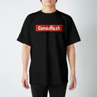 カモフラチャンネル オフィシャルグッズのボックスロゴ RED スタンダードTシャツ