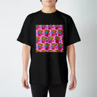 Mieko_Kawasakiの誘惑のフライドポテト🍟　ピンクAO / FRENCH FRIES GULTY PLEASURE Regular Fit T-Shirt