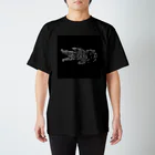 memboの綿棒刺突図(黒) Regular Fit T-Shirt
