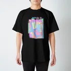 サッドパンダの美的旧世代フリップ電話美的パステル Regular Fit T-Shirt