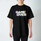 七菜商店のゲームオーバー青×黄 Regular Fit T-Shirt
