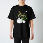 ゆんたろすのMaruPanda(まるぱんだ) 黒 スタンダードTシャツ