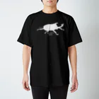萩岩睦美のグッズショップのTシャツ　カブトムシ　シルエット Regular Fit T-Shirt