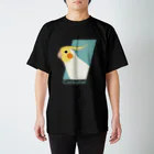 kahorifujiのひょっこりオカメインコ　ルチノーさん スタンダードTシャツ