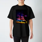 mizuphoto galleryの夜の虹 マジックアワー Regular Fit T-Shirt